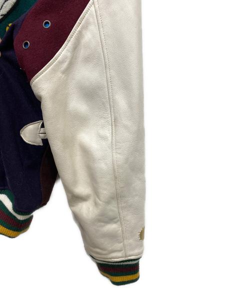 SABIT（サビ）SABIT (サビ) TANOSHINDE ヴァーシティジャケット ブラウン サイズ:Ｍの古着・服飾アイテム