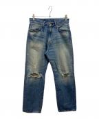 Hysteric Glamourヒステリックグラマー）の古着「RAPK加工 60'S XXストレートデニムパンツ」｜インディゴ