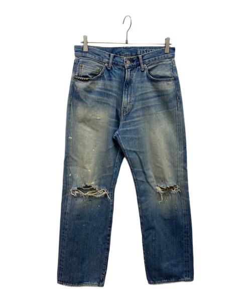 Hysteric Glamour（ヒステリックグラマー）Hysteric Glamour (ヒステリックグラマー) RAPK加工 60'S XXストレートデニムパンツ インディゴ サイズ:W30の古着・服飾アイテム
