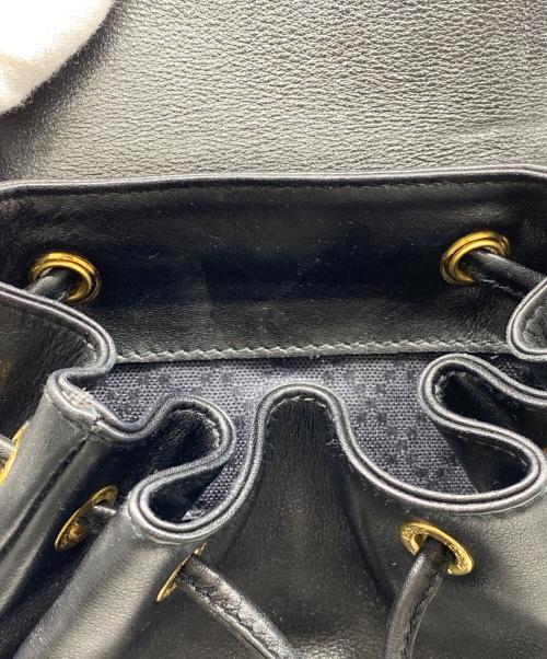 GUCCI（グッチ）GUCCI (グッチ) バンブーレザーミニリュック ブラックの古着・服飾アイテム