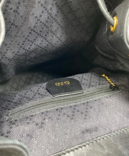 GUCCI（グッチ）GUCCI (グッチ) バンブーレザーミニリュック ブラックの古着・服飾アイテム