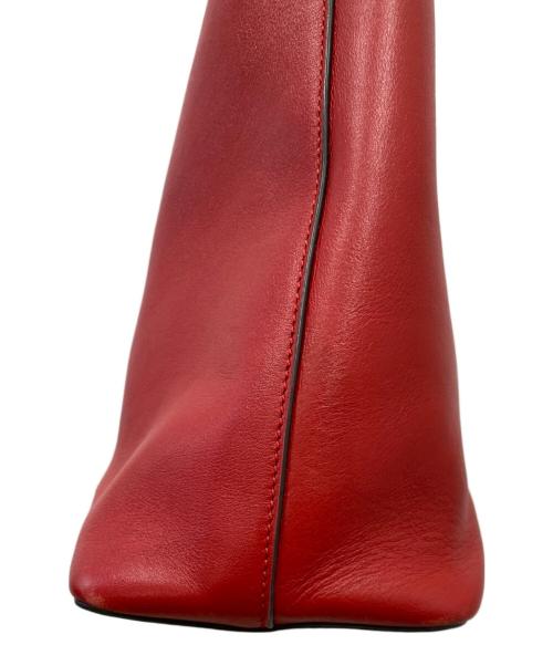 GUCCI（グッチ）GUCCI (グッチ) インターロッキングGチェーントートバッグ レッドの古着・服飾アイテム