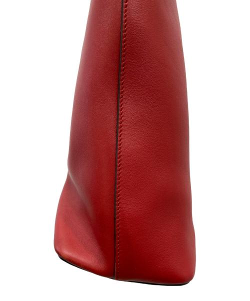 GUCCI（グッチ）GUCCI (グッチ) インターロッキングGチェーントートバッグ レッドの古着・服飾アイテム