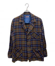 PENDLETON（ペンドルトン）の古着「ウールテーラードジャケット」｜ネイビー×ブルー
