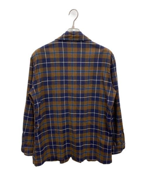 PENDLETON（ペンドルトン）PENDLETON (ペンドルトン) ウールテーラードジャケット ネイビー×ブルー サイズ:Mの古着・服飾アイテム