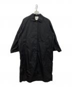 CLANEクラネ）の古着「バックフリルシングルコート」｜ブラック