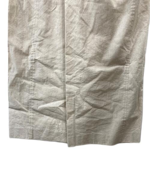 MACPHEE（マカフィー）MACPHEE (マカフィー) レーヨンリネンコットン フレアクロップドパンツ ベージュ サイズ:XSの古着・服飾アイテム