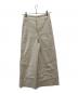 MACPHEE（マカフィー）の古着「レーヨンリネンコットン フレアクロップドパンツ」｜ベージュ