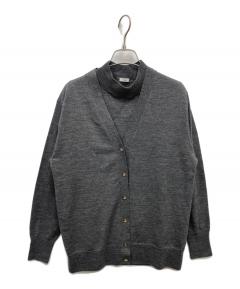 中古・古着通販】YLEVE (イレーヴ) ラメ糸シャギーニットカーディガン