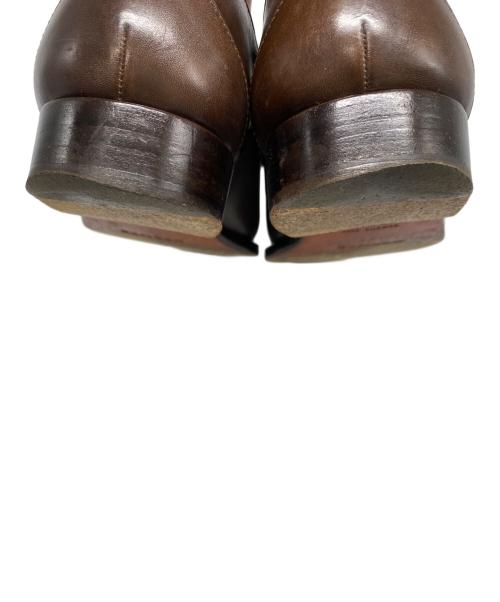 HERMES（エルメス）HERMES (エルメス) レザーシューズ ブラウン サイズ:41の古着・服飾アイテム