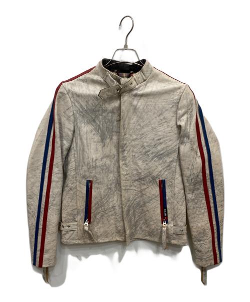 Schott（ショット）Schott (ショット) レーサージャケット ホワイト サイズ:XSの古着・服飾アイテム