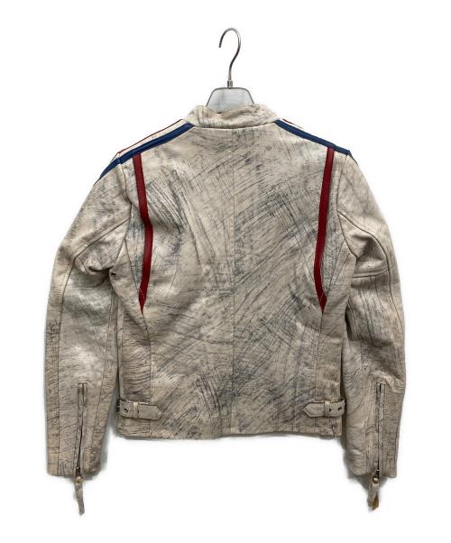Schott（ショット）Schott (ショット) レーサージャケット ホワイト サイズ:XSの古着・服飾アイテム