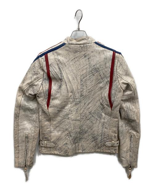 Schott（ショット）Schott (ショット) レーサージャケット ホワイト サイズ:XSの古着・服飾アイテム