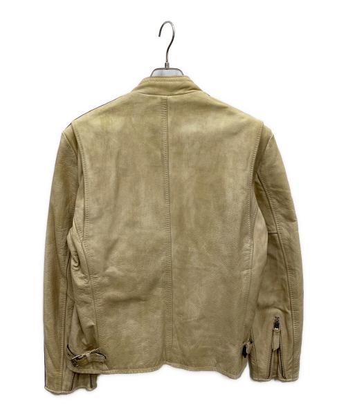 Schott（ショット）Schott (ショット) ダート加工レーシングジャケット ベージュ サイズ:XLの古着・服飾アイテム