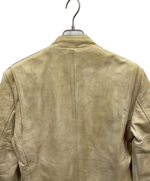Schott（ショット）Schott (ショット) ダート加工レーシングジャケット ベージュ サイズ:XLの古着・服飾アイテム