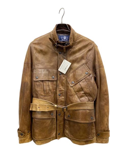 AVIREX（アヴィレックス）AVIREX (アヴィレックス) レザージャケット ブラウン サイズ:Ｌの古着・服飾アイテム