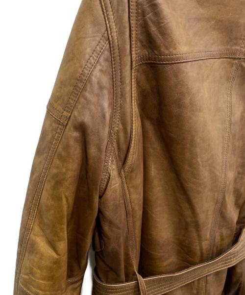 AVIREX（アヴィレックス）AVIREX (アヴィレックス) レザージャケット ブラウン サイズ:Ｌの古着・服飾アイテム