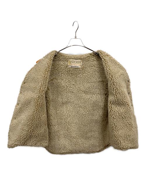 Schott（ショット）Schott (ショット) ボアライナースエードベスト ブラウン サイズ:Lの古着・服飾アイテム