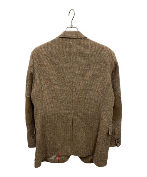 J.PRESS（ジェイプレス）J.PRESS (ジェイプレス) パッチドツイードジャケット ブラウン サイズ:Lの古着・服飾アイテム