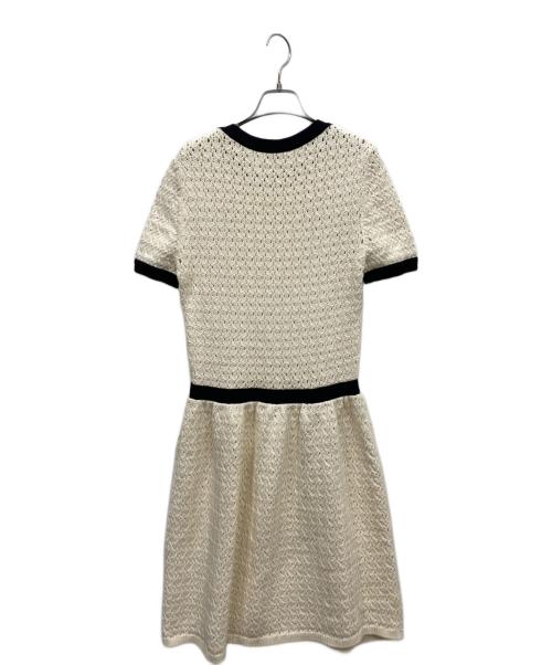 RED VALENTINO（レッドヴァレンティノ）RED VALENTINO (レッドヴァレンティノ) ニットワンピース ホワイト サイズ:Lの古着・服飾アイテム