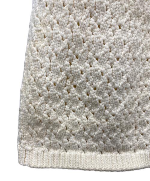 RED VALENTINO（レッドヴァレンティノ）RED VALENTINO (レッドヴァレンティノ) ニットワンピース ホワイト サイズ:Lの古着・服飾アイテム
