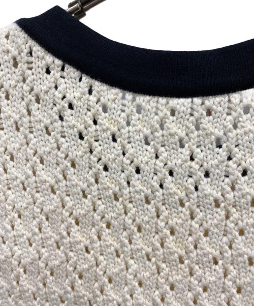 RED VALENTINO（レッドヴァレンティノ）RED VALENTINO (レッドヴァレンティノ) ニットワンピース ホワイト サイズ:Lの古着・服飾アイテム