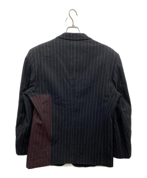 COMME des GARCONS HOMME PLUS（コムデギャルソンオムプリュス）COMME des GARCONS HOMME PLUS (コムデギャルソンオムプリュス) デザインジャケット ブラック サイズ:Mの古着・服飾アイテム