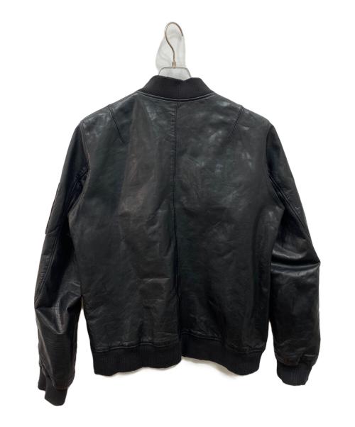 nano・universe（ナノ・ユニバース）nano・universe (ナノ・ユニバース) シングルライダースジャケット ブラック サイズ:40の古着・服飾アイテム