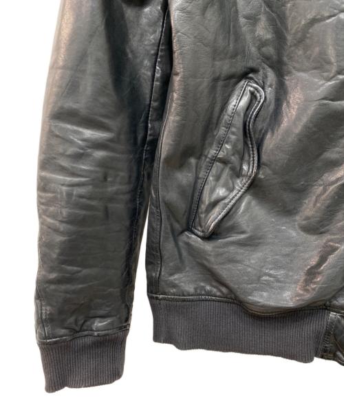 nano・universe（ナノ・ユニバース）nano・universe (ナノ・ユニバース) シングルライダースジャケット ブラック サイズ:40の古着・服飾アイテム