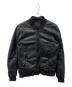 nano・universe（ナノ・ユニバース）の古着「シングルライダースジャケット」｜ブラック