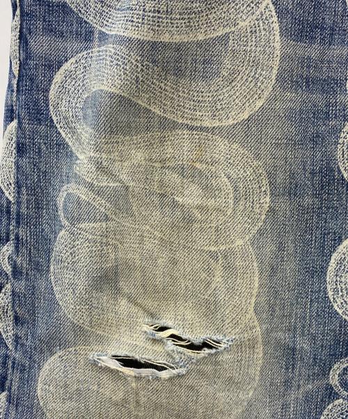 Hysteric Glamour（ヒステリックグラマー）Hysteric Glamour (ヒステリックグラマー) 蛇柄デニムパンツ インディゴ サイズ:Mの古着・服飾アイテム