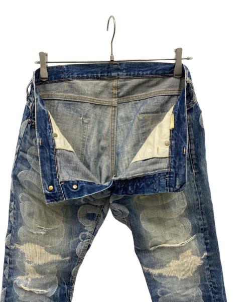 Hysteric Glamour（ヒステリックグラマー）Hysteric Glamour (ヒステリックグラマー) 蛇柄デニムパンツ インディゴ サイズ:Mの古着・服飾アイテム