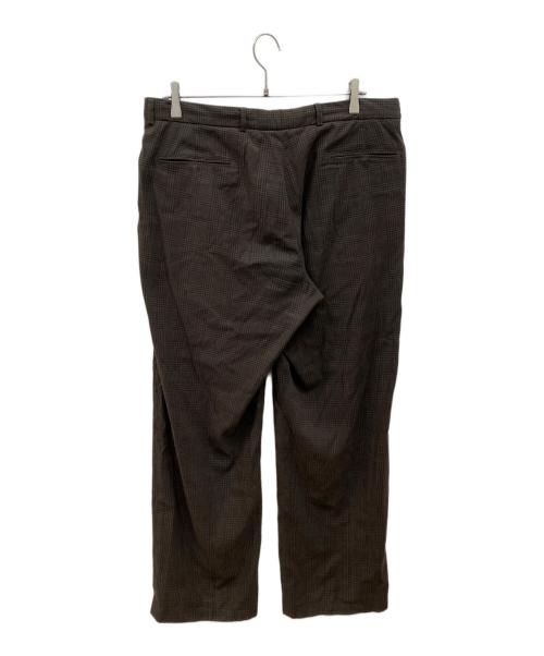 ARMANI COLLEZIONI（アルマーニ コレツィオーニ）ARMANI COLLEZIONI (アルマーニ コレツィオーニ) チェックパンツ ブラウン サイズ:52の古着・服飾アイテム