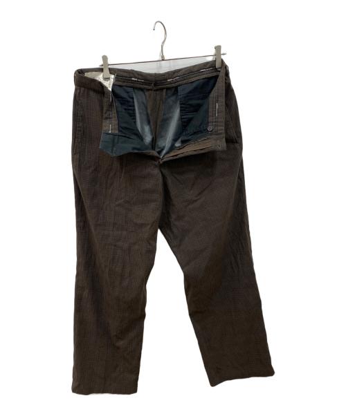 ARMANI COLLEZIONI（アルマーニ コレツィオーニ）ARMANI COLLEZIONI (アルマーニ コレツィオーニ) チェックパンツ ブラウン サイズ:52の古着・服飾アイテム