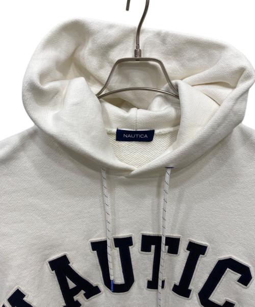 NAUTICA（ノーティカ）NAUTICA (ノーティカ) プルオーバーパーカー ホワイト サイズ:Lの古着・服飾アイテム