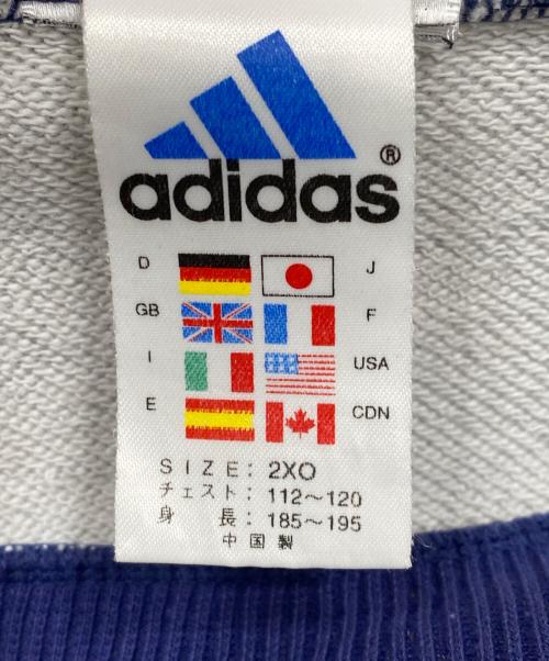 adidas（アディダス）adidas (アディダス) クルーネックスウェット グレー サイズ:2XOの古着・服飾アイテム