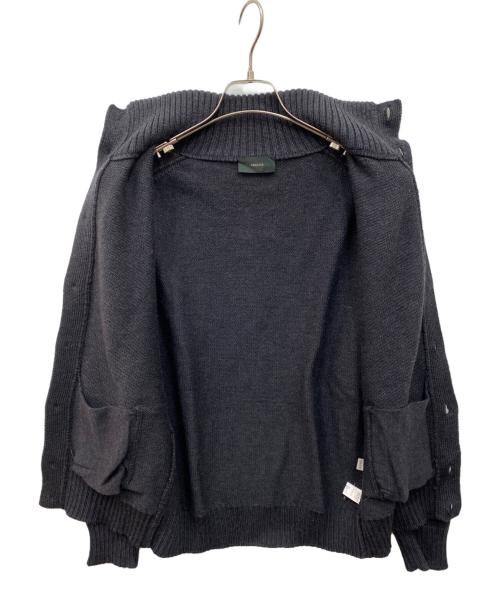 Zanone（ザノーネ）Zanone (ザノーネ) ハイネックカーディガン グレー サイズ:48の古着・服飾アイテム