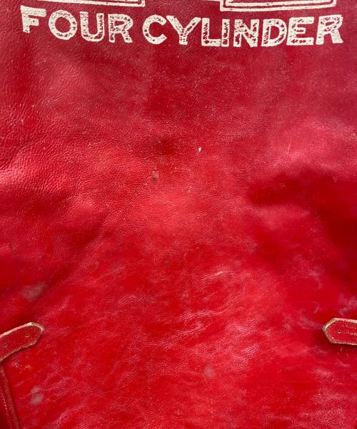 DOG FIGHT（ドッグファイト）DOG FIGHT (ドッグファイト) シングルライダースジャケット レッド サイズ:5の古着・服飾アイテム