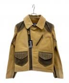 Schottショット）の古着「7383 ダブルライダースジャケット」｜ベージュ