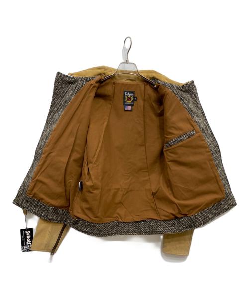 Schott（ショット）Schott (ショット) 7383 ダブルライダースジャケット ベージュ サイズ:Mの古着・服飾アイテム