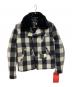 Schott（ショット）の古着「7535 バッファローチェックライダースジャケット」｜ホワイト×ブラック