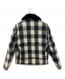 Schott (ショット) 7535 バッファローチェックライダースジャケット ホワイト×ブラック サイズ:Ｍ：10000円