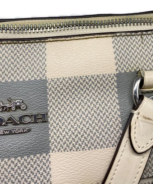 COACH（コーチ）COACH (コーチ) トートバッグ ホワイト×グレーの古着・服飾アイテム