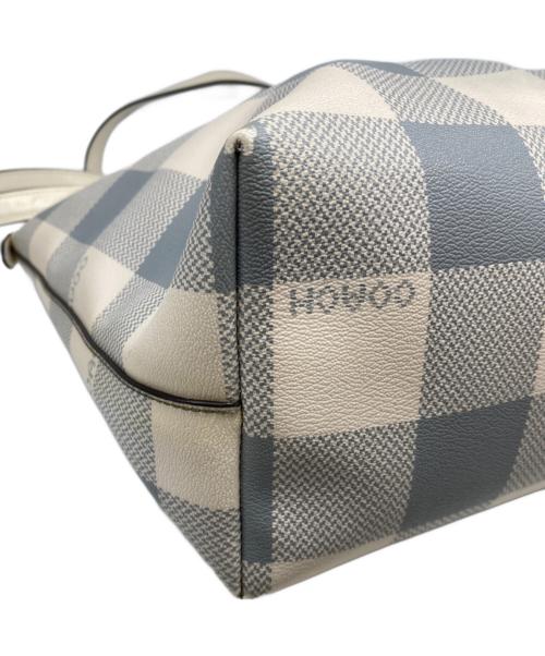 COACH（コーチ）COACH (コーチ) トートバッグ ホワイト×グレーの古着・服飾アイテム