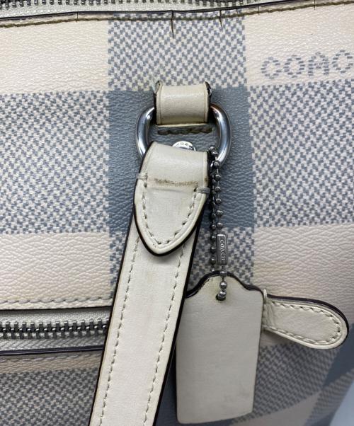 COACH（コーチ）COACH (コーチ) トートバッグ ホワイト×グレーの古着・服飾アイテム