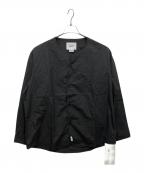 WTAPSダブルタップス）の古着「ノーカラーシャツ」｜ブラック