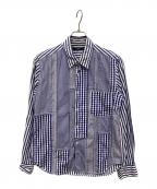 COMME des GARCONSコムデギャルソン）の古着「ストライプシャツ」｜ブルー