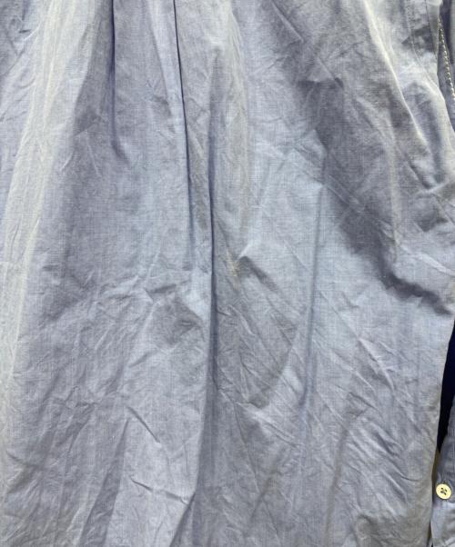 COMME des GARCONS JUNYA WATANABE MAN（コム デ ギャルソン ジュンヤ ワタナベ マン）COMME des GARCONS JUNYA WATANABE MAN (コム デ ギャルソン ジュンヤ ワタナベ マン) バックナイロン切替チェックシャツ ブルー サイズ:XSの古着・服飾アイテム