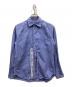 COMME des GARCONS JUNYA WATANABE MAN（コム デ ギャルソン ジュンヤ ワタナベ マン）の古着「バックナイロン切替チェックシャツ」｜ブルー