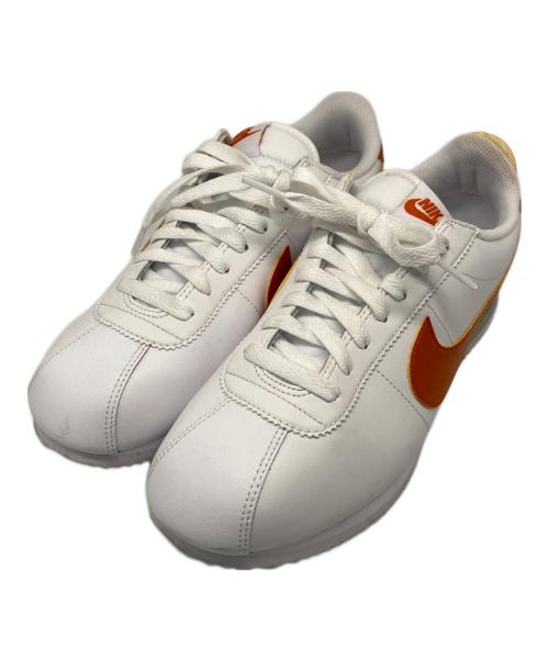 NIKE（ナイキ）NIKE (ナイキ) スニーカー ホワイト×オレンジ サイズ:27の古着・服飾アイテム